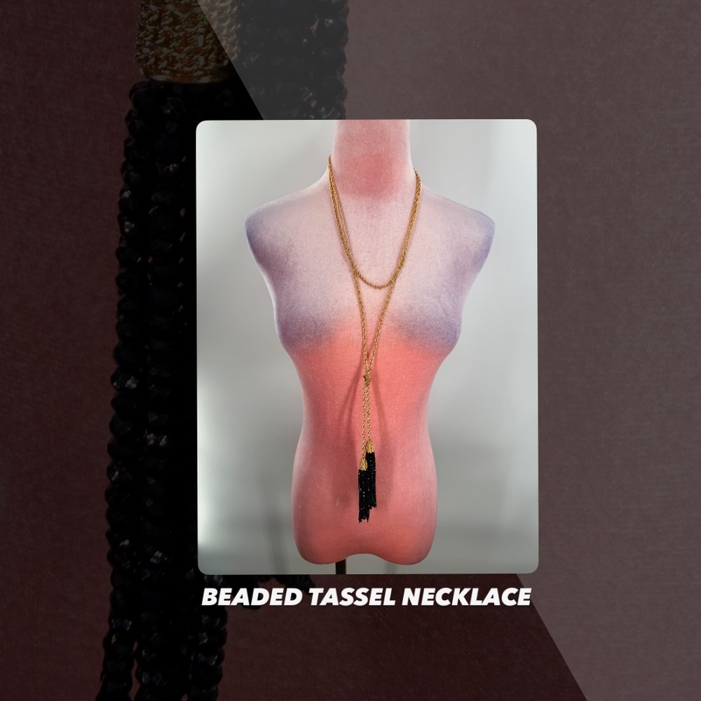 EUC Beaded Tassel Necklace